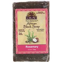 African Black Soap, Rosemary, 5.5 oz (156 g) - изображение