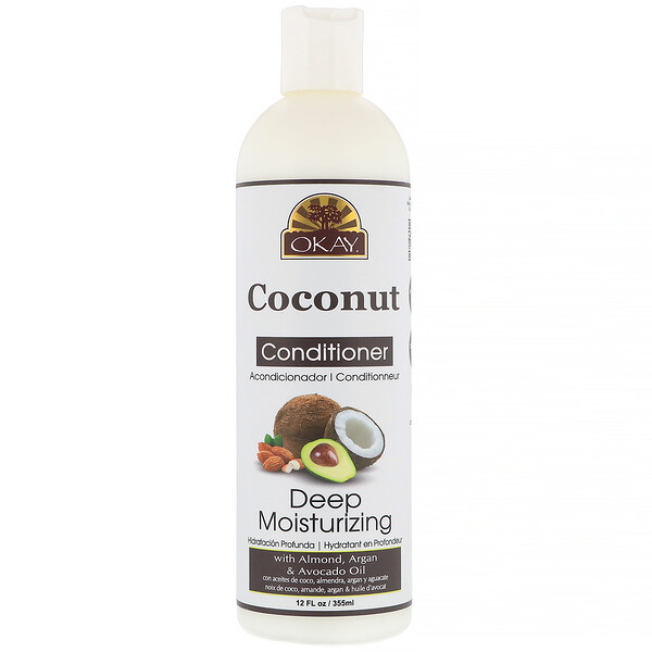 Okay Pure Naturals, Deep Moisturizing Conditioner, Coconut, 12 fl oz