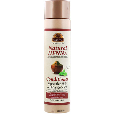 Okay Pure Naturals Natural Henna Conditioner, 10.82 oz (320 ml)