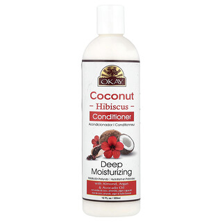Okay Pure Naturals, Acondicionador, Coco y hibisco`` 355 ml (12 oz. Líq.)