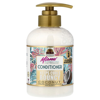 Okay Pure Naturals, Miami South Beach Curls, Coconut Curl Enhancer Conditioner, 12 oz (354.8 ml)