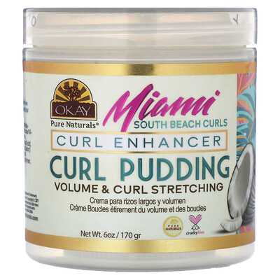 Okay Pure Naturals, Rizos de Miami South Beach, Pudín de rizos`` 170 g (6 oz)