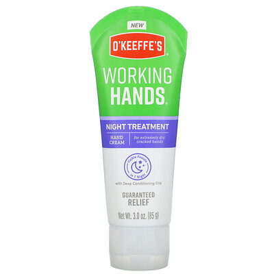 O'Keeffe's Working Hands, Night Treatment, Hand Cream, 3.0 oz (85 g)
