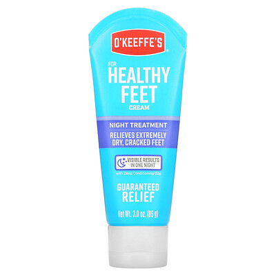 OKeeffes Healthy Feet, Ночное средство, крем для ног, 3,0 унции (85 г)