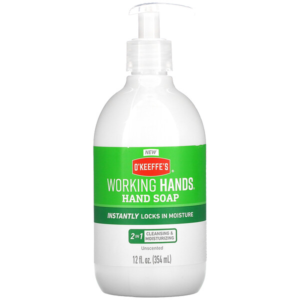 O'Keeffe's‏, Working Hands Hand Soap, Unscented, 12 fl oz (354 ml)