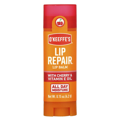 Купить O'Keeffe's Бальзам для губ Lip Repair, вишня и масло с витамином Е, 4, 2 г (0, 15 унции)