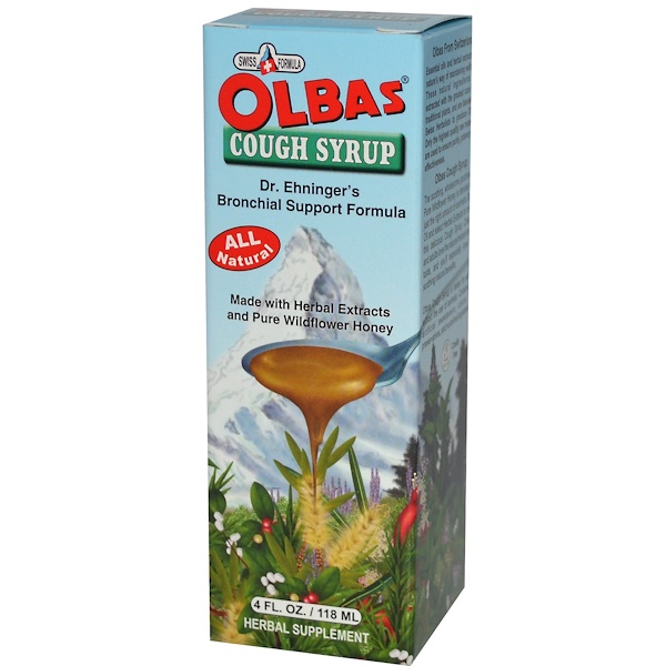 Olbas Therapeutic, Сироп от кашля для поддержки бронхов, 4 жидкие унции (118 мл)