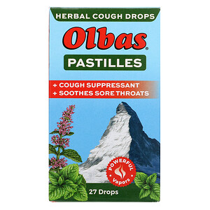 Отзывы о Олбас Терапьютик, Pastilles Herbal Cough Drops, Maximum Strength, 27 Drops