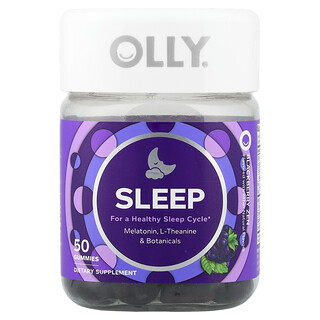 OLLY, Gomitas para dormir, Zen de zarzamora, 50 gomitas