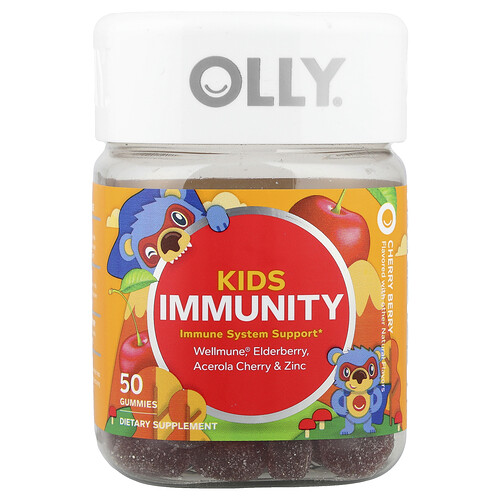 OLLY, Kids Immunity, Cherry Berry, 50 Fruchtgummis