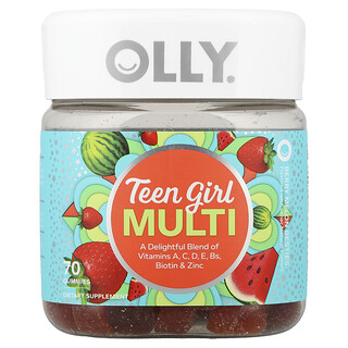 OLLY, Teen Girl Multi Gummies, Berry Melon Besties, 70 Gummies