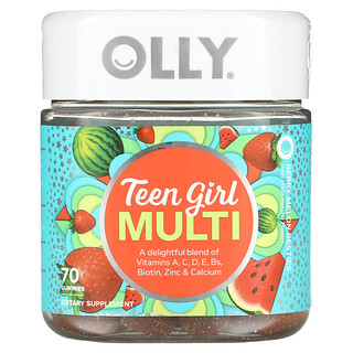 OLLY, Permen Jeli Berganda untuk Remaja Perempuan, Permen Jeli Berry Melon, 70 Permen Jeli