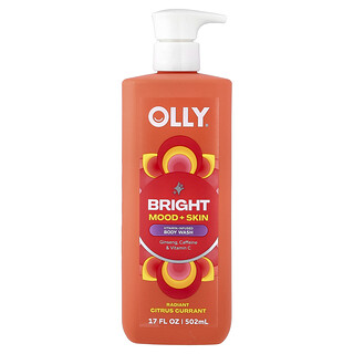 OLLY, Bright, Vitamin-Infused Body Wash, Radiant Citrus Currant, 17 fl oz (502 ml)