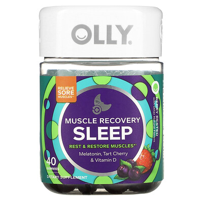 

OLLY Muscle Recovery Sleep Berry Rested 40 Gummies