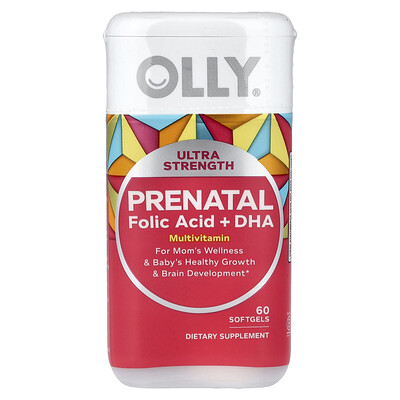 Product Image for OLLY, Prenatal, Folic Acid + DHA , 60 Softgels
