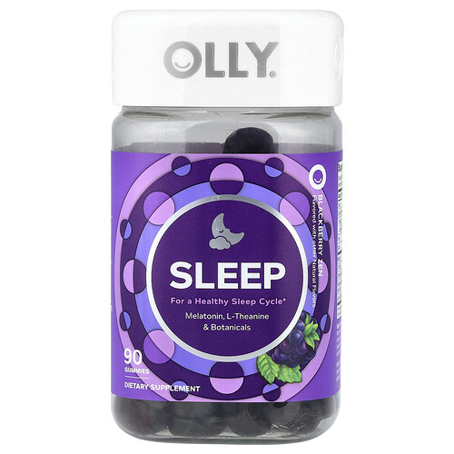 OLLY, Gomitas para dormir, Zarzamora zen, 90 gomitas