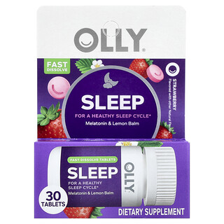 OLLY, 睡眠，草莓味，30 片