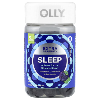 OLLY, Gomitas para dormir, Zen de zarzamora, 90 gomitas