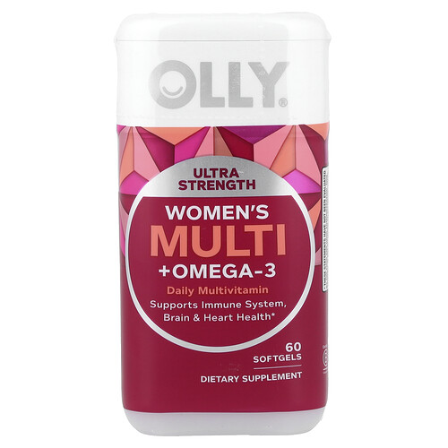 Olly Women's Multi + Omega-3, 60 Softgels