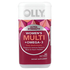 Women's Multi + Omega-3, мультивітаміни для щоденного вживання, посилена дія, 60 капсул