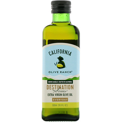 California Olive Ranch Свежее Калифорнийское оливковое масло первого отжима, 16.9 жидких унции (500 мл)
