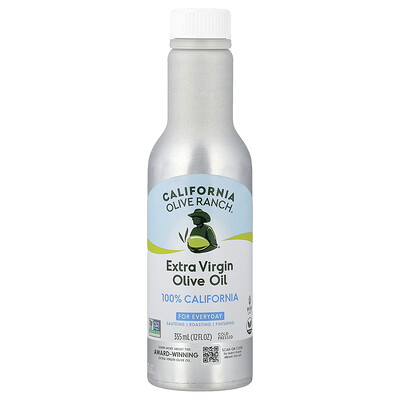 California Olive Ranch, Aceite de oliva 100 % californiano, Extra virgen, Prensado en frío, 355 ml (12 oz. líq.)