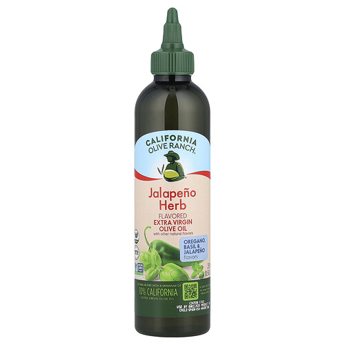 California Olive Ranch Extra Virgin Olive Oil, Jalapeno Herb, 8.5 fl oz (250 ml)