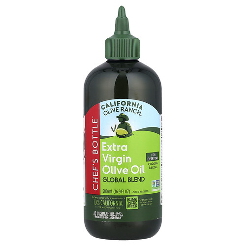 California Olive Ranch Chef's Bottle™, Extra Virgin Olive Oil, Global Blend, 16.9 fl oz (500 ml)