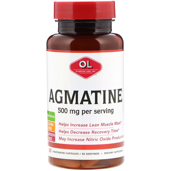 Agmatine, 250 mg, 60 cápsulas vegetarianas