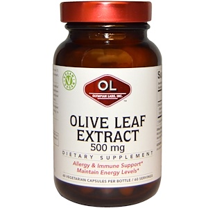 Отзывы о Олимпиан Лэбс, Olive Leaf Extract, 500 mg, 60 Veggie Caps