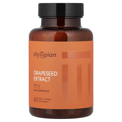Olympian Labs, Extracto de semilla de uva, 600 mg, 60 cápsulas