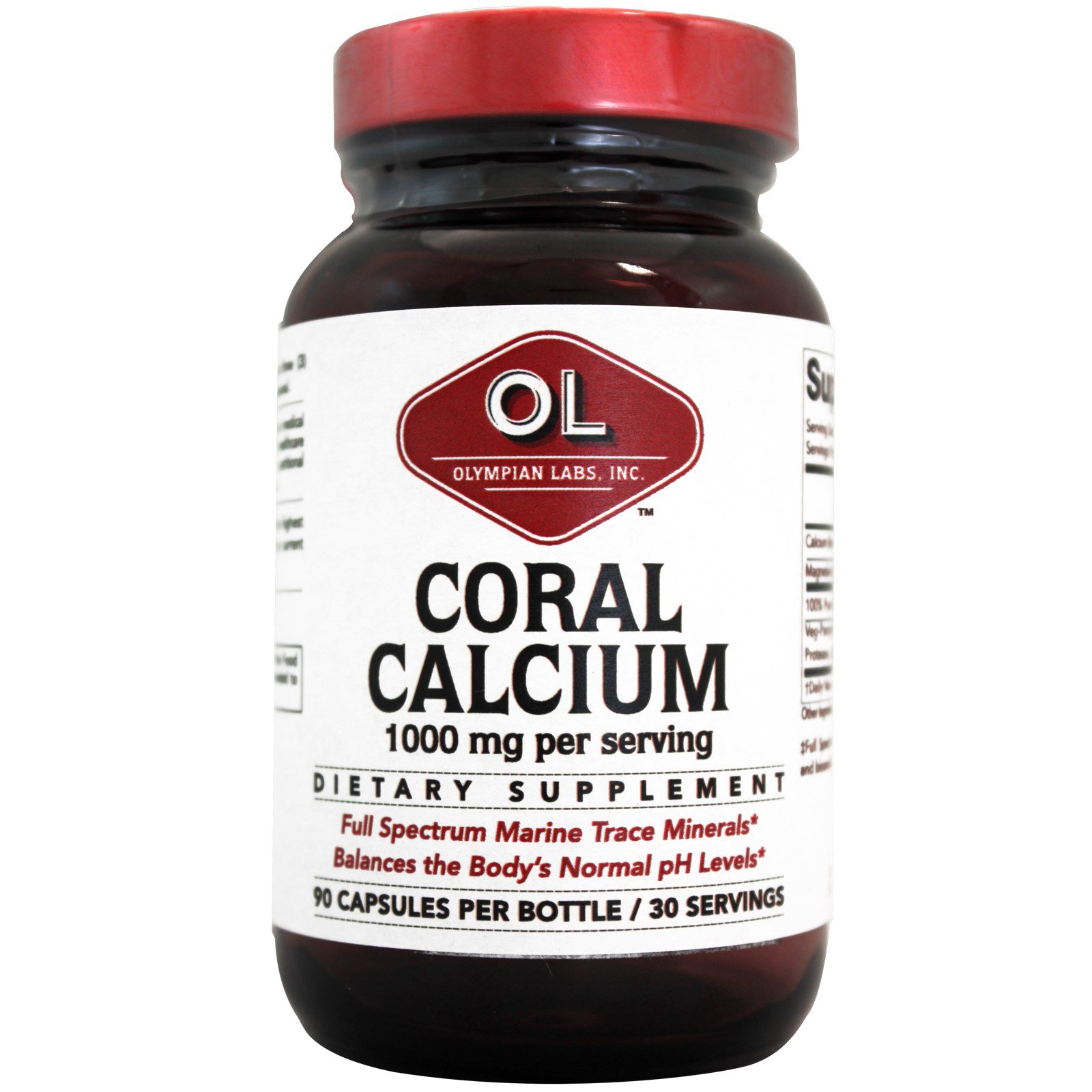 Olympian Labs, Coral Calcium, 1000 mg, 90 Capsules iHerb