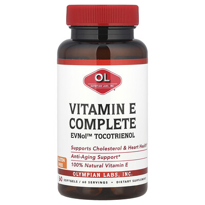 Product Image for Olympian Labs, Vitamin E Complete, 60 Softgels