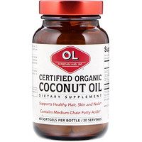 Certified Organic Coconut Oil, Organic, 60 Softgels - изображение