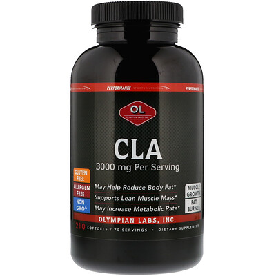 Olympian Labs CLA, 3,000 mg, 210 Softgels