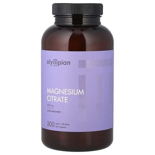 Olympian Labs, Magnesium Citrate, 300 Capsules (133 mg per Capsule)