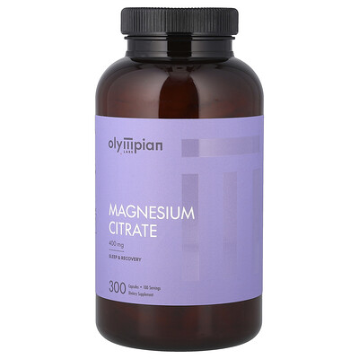 Olympian Labs, Citrato de magnesio, 300 cápsulas vegetales (133 mg por cápsula)