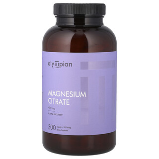 Olympian Labs, Citrato de magnesio, 300 cápsulas vegetales (133 mg por cápsula)