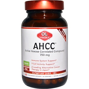 Отзывы о Олимпиан Лэбс, AHCC, 750 mg, 60 Veggie Caps