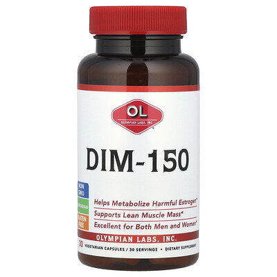 Product Image for Olympian Labs, DIM-150, 30 Vegetarian Capsules (150 mg per Capsule)