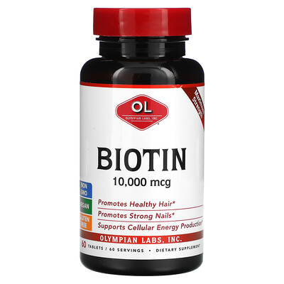 

Olympian Labs Biotin 10 000 mcg 60 Tablets