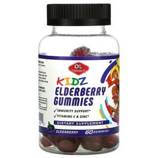 Olympian Labs, Kids Elderberry Gummies, Elderberry,  60 Gummies