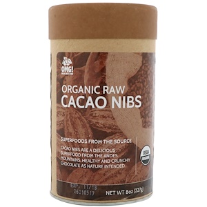 Отзывы о OMG! Organic Meets Good, Organic Raw, Cacao Nibs, 8 oz (227 g)