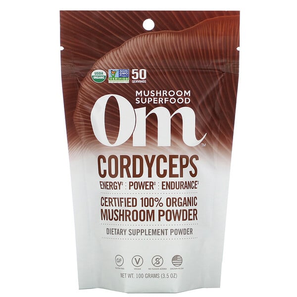 Cordyceps, Certified 100% Organic Mushroom Powder, 3.5 oz (100 g)