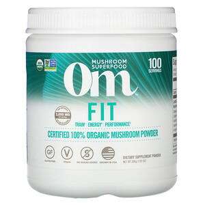 Отзывы о Om Mushrooms, Fit, Certified 100% Organic Mushroom Powder, 7.05 oz (200 g)