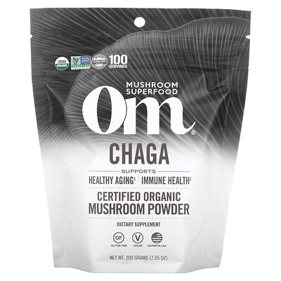 

Om Mushrooms Certified Organic Mushroom Powder Chaga 7.05 oz ( 200 g)