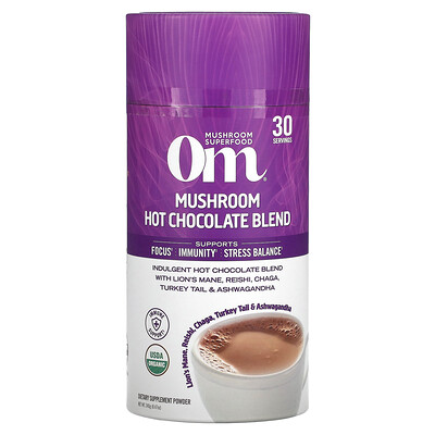 

Om Mushrooms, Mushroom Hot Chocolate Blend, 8.47 oz (240 g)