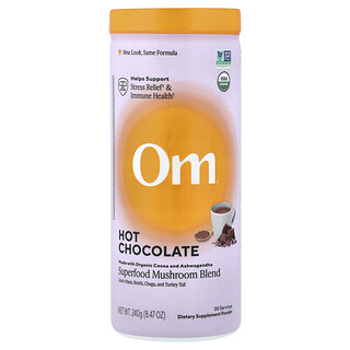 Om Mushrooms, Superfood Mushroom Blend, Superfood-Pilzmischung, heiße Schokolade, 240 g (8,47 oz.)