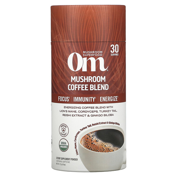 Om Mushrooms‏, Mushroom Coffee Blend, 6.24 oz (177 g)