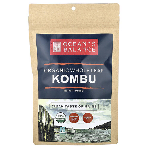 Ocean's Balance, Bio-Kombu mit ganzen Blättern, 28 g (1 oz.)